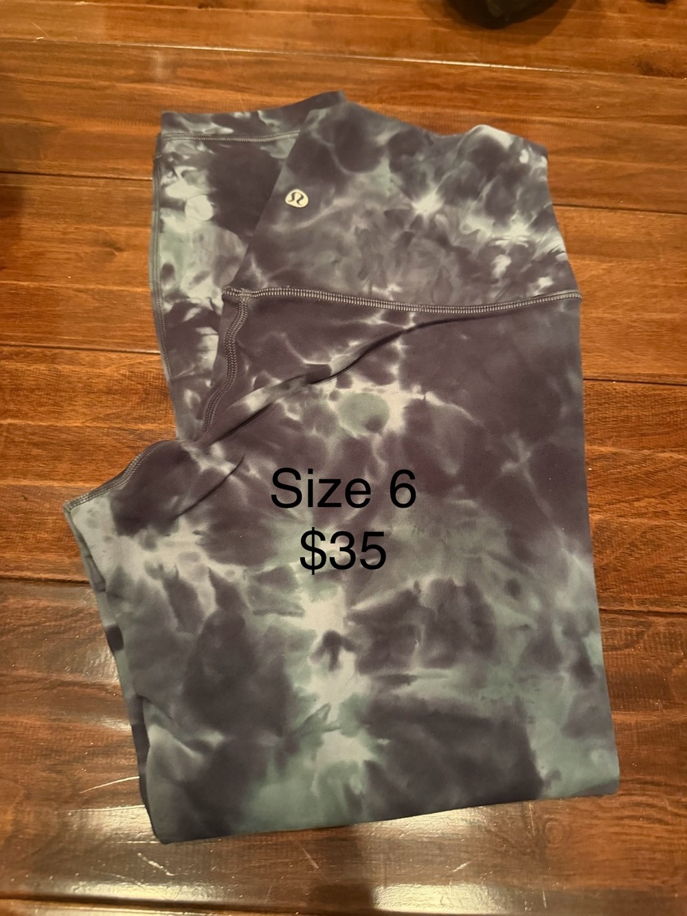 lululemon athletica Tie-Dye Leggings in Blue and Gray